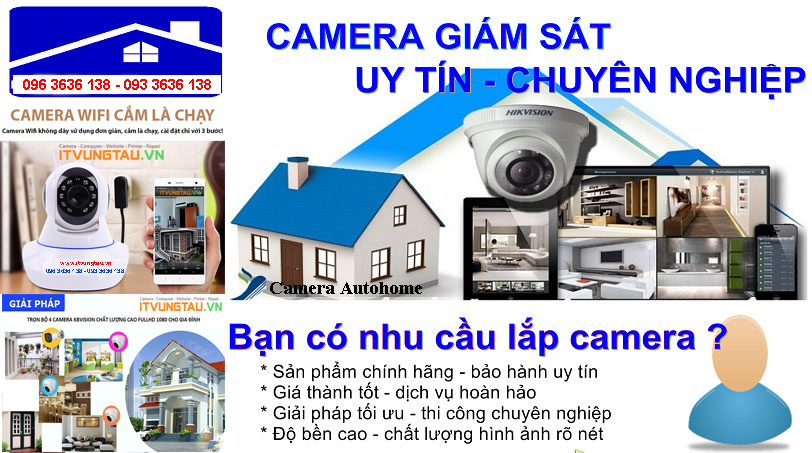 Phân phối phụ kiện camera quan sát giá rẻ tại Vũng Tàu
