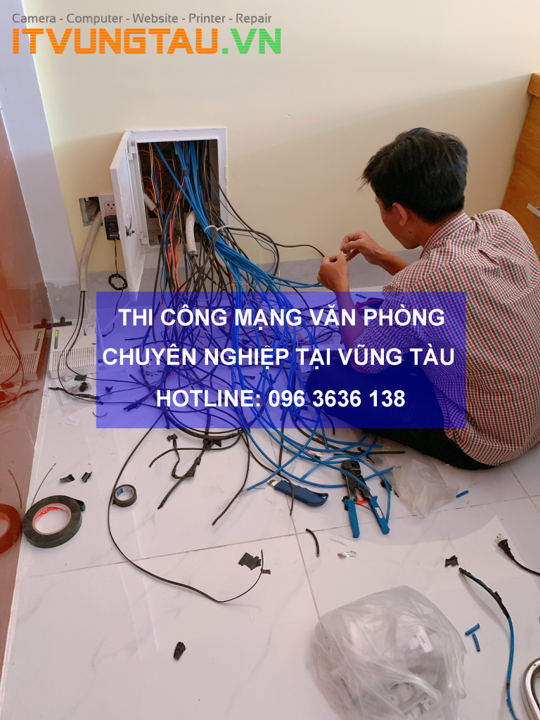 Thi công lắp đặt hệ thống mạng văn phòng tại Vũng Tàu