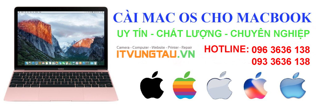 Nhận cài đặt MAC OS giá rẻ tại Vũng Tàu