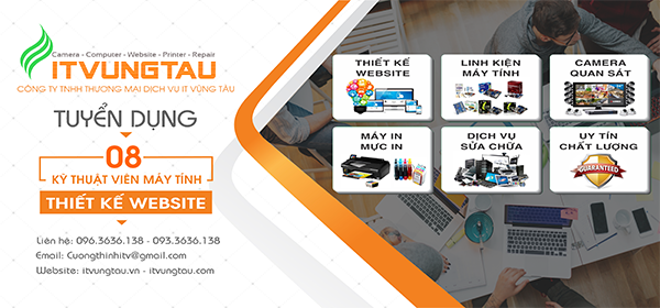 Tuyển dụng kỹ thuật máy tính Vũng Tàu