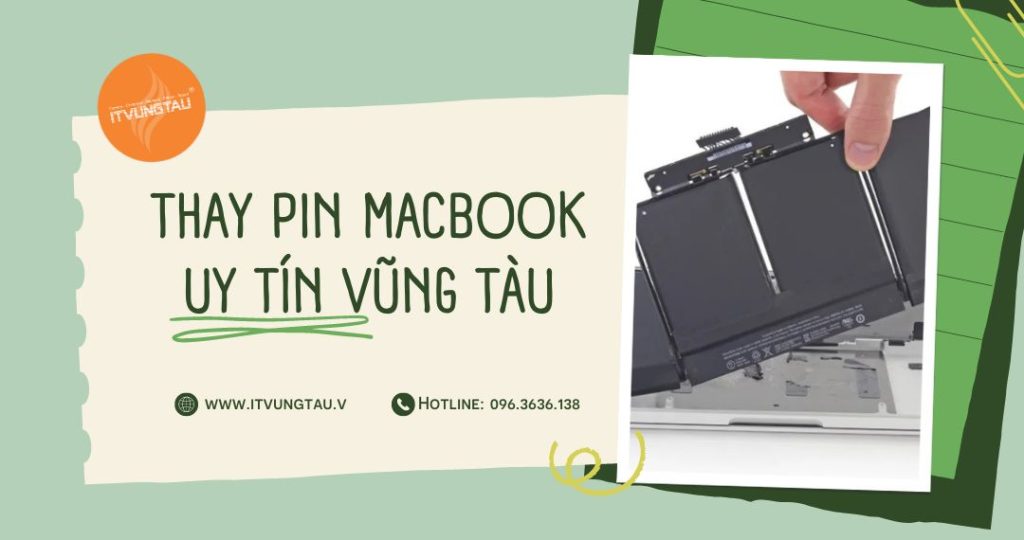Thay pin MacBook tại Vũng Tàu